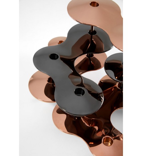 Zaha Hadid Design Cell细胞系列大号烛台黑色H10cm